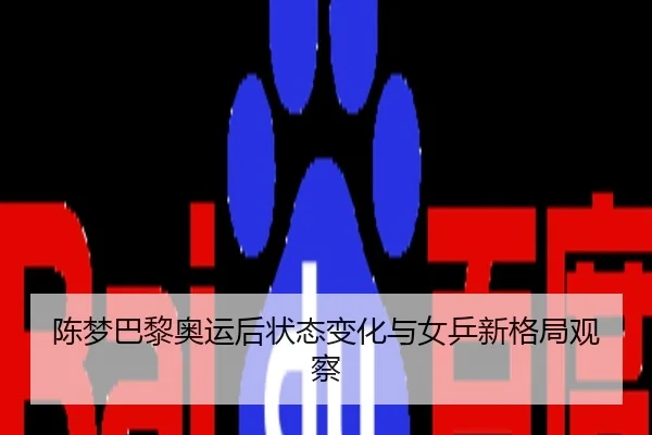 陈梦巴黎奥运后状态变化与女乒新格局观察